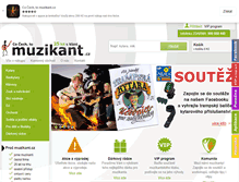 Tablet Screenshot of muzikant.cz